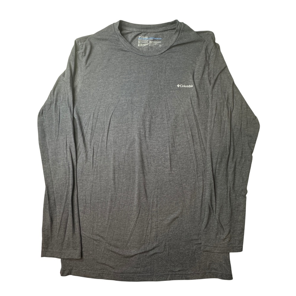 Columbia Shirt Mens Large Blue Long Sleeve Cotton Blend Active Crew Neck 37365